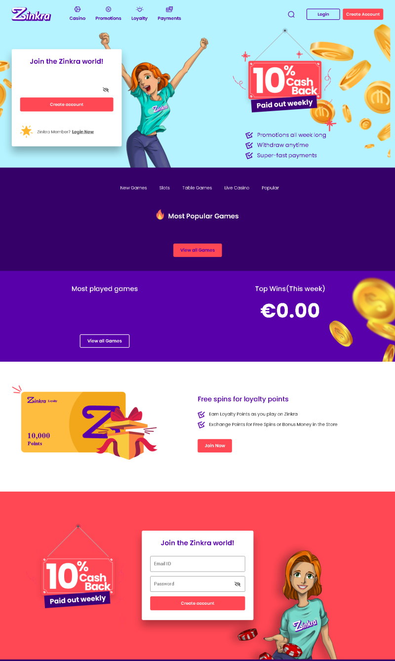 Zinkra Casino